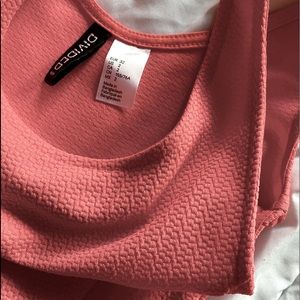 pink textured summer dress